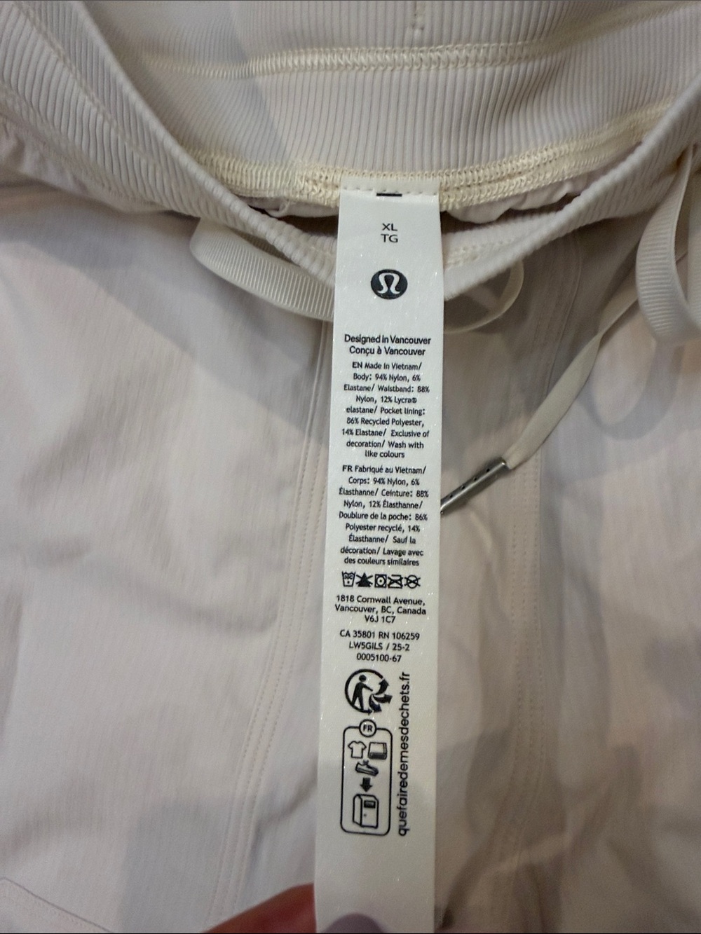 Nwt Lululemon Dance Studio Relaxed-Fit MR Cargo Pant XL Light Ivory Cream Bone - Picture 4 of 5